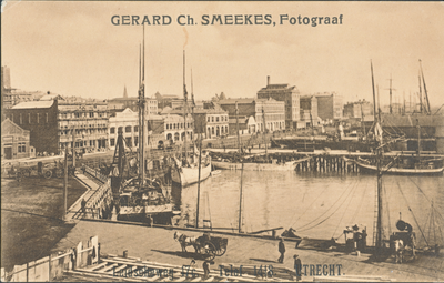 711443 Reclamekaart van Gerard Ch. Smeekes, Fotograaf, Leidscheweg 17c te Utrecht, met op de achterzijde een prijscourant.